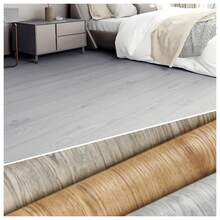 1pc Self-Adhesive Wood Grain Floor Sticker Thickened Wall Sticker ForLiving Room Bathroom Kitchen Metope Home Decor Floor Sticker - 001 - View 1