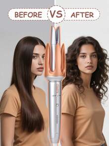 CRASTS 25mm Automatic Curling Iron, Large Curl & Wave, Bangs Curler, French Curl, Slouchy Curling Tool, Damage-Free Automatic Curler - Grey - View 7