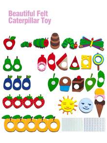 可爱毛毡儿童套装！生命周期教学工具，故事道具 - 手工教育用品 - 彩色 - 查看 2