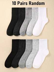 5/10 Pairs Unisex Striped & Letter Print Crew Socks - Breathable Sports Running Socks For Summer Outdoor Travel Camping, Suitable For Spring, Summer, Autumn, Winter - Soft Comfortable Warm Casual Crossbody Socks, Great For Halloween And Christmas Gifts - Multicolor - View 7