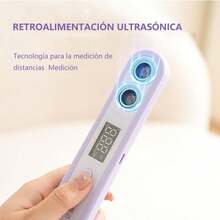 Dispositivo portátil de medición de altura por ultrasonidos Dispositivo de medición de altura | Medidor de altura digital | Medidor de altura por ultrasonidos Tecnología de medición de distancia por ultrasonidos Diseño inalámbrico portátil Rango de medición de 200 cm - MORADO - Ver 7