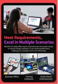 Lenovo Máy tính để bàn đã qua sử dụng, cấu hình E41-80, bộ xử lý Core i5 thế hệ thứ 6, RAM 8GB, SSD tốc độ cao 256GB, hỗ trợ chuyển đổi card đồ họa kép, bàn phím kích thước đầy đủ, thiết kế mỏng nhẹ, dễ mang theo, phù hợp cho công việc văn phòng và netbook, màu đen. - màu đen - Xem 3