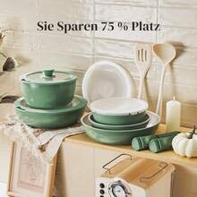 Cookware Sets - 16 sztuk zielonych - Zobacz 4