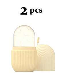 3/2/1件装硅胶冰敷按摩滚轮，硅胶面部按摩工具，西瓜冰敷滚轮，硅胶冰滚轮，面部按摩冰模，条纹面部冰滚轮，冰滚轮面部按摩器。适用于面部、眼部和颈部；冰敷护肤，居家面部护理配件。 - 彩色 - 查看 27