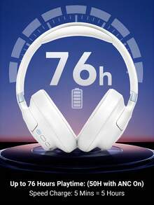 Tune 780NC 无线头戴式主动降噪耳机，Hi-Res JBL Pure Bass 高解析度音效，支持空间音频，76 小时续航，蓝牙 6.0，快速充电，多点连接，可折叠 - 藍色 - 查看 10
