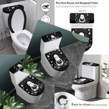 Toilet Seat Covers - 黑色萬聖節幽靈 - 查看 3