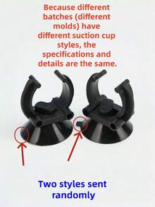 1/2个重型真空吸盘挂钩，通用水族箱吸盘夹支架，可调节水下支架，适用于水族箱灯、紫外线杀菌灯，无需钻孔玻璃水族箱粘合支架，强力吸盘带夹子 - A型 - 查看 8