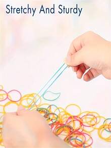 24个/50个/100个装弹力橡皮筋，1.5英寸可拉伸且结实的合成橡胶圈，适用于办公室、学校和家庭使用。 - 套裝 - 查看 6