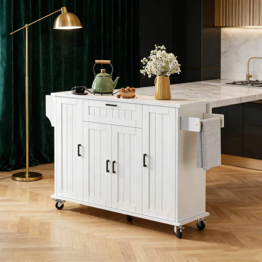 Cabinets - White + MDF + European - View 1