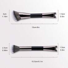 New Multi-Function Double-Headed Makeup Brush - U-Shaped Nose Contour Brush + Angled Contouring Brush + Round Blush Brush, Professional Makeup Tools For Precise Contouring,Giveaways - Multicolor - View 10