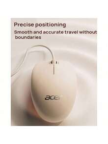 Acer OAK920 Wired Mouse, Professional Ergonomic Mouse, Matte Finish For Anti-Slip And Sweat-Repellent Properties, Breathable Structure, Fits The Hand Shape, Stable Performance Suitable For Office Use, Black. - Black - View 5