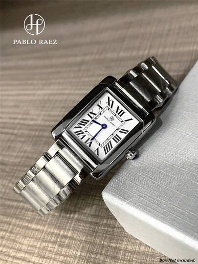  Pablo Raez 1pc Ladies Stainless Steel Watch Silver Jewelry AAA Quality Women Watch Top Level Luxury Brand New Dress Watch