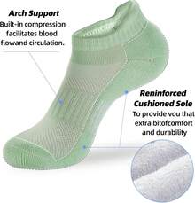 ATBITER Athletic Socks Calcetines Mujer - 6 pares Cotidiano - Ver 6