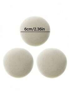 6PCS Laundry Wool Dryer Balls - Natural Fabric Softener, Reusable, Reduces Clothing Wrinkles And Saves Drying Time, Better Alternative To Plastic Balls And Liquid Softener Christmas Stocking Fillers,Gifts,Funny Gifts,Ramadan,Personalised Gift, - A - View 4