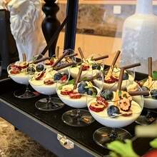 60/90ml Ball-Shaped Dessert Cups, Ice Cream Cups, Mousse Cups, Asymmetric Edge Dessert Bowls, Party-Ready Containers For Ice Cream And Sweets, Boxed Set - Transparent - View 6