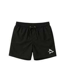 Kit Of 3 Men's Shorts With Geometric Print, Alpha Wolf, Alpha Co Premium Tactel Fabric - Black/Blue/White - View 7