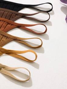 12pcs Comfortable Cotton Low-Rise Thong Panties For Women - Multicolor - View 3