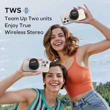 Bocina Bluetooth Portátil Magnética Mini Bocina Impermeable con Graves 12H Reproducción True Wireless Stereo Altavoz Exterior para Ducha Golf Playa Viajes Hogar Regalo-060 - como en la foto - Ver 4