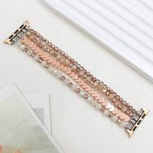 1pc Elastic Rope Strap Compatible With Apple Watch 38mm/42mm, Versatile Smartwatch Band - Multicolor - View 1