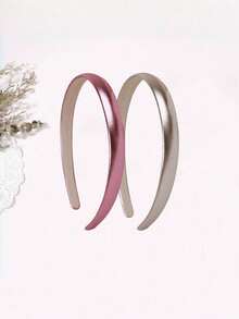 1/20件装欧美新款个性化光滑发箍，复古亮面仿皮头饰，时尚女士1.5/2厘米窄发箍发夹，适合所有季节，适合日常休闲佩戴 - 彩色 - 查看 13