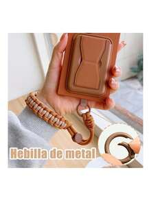 3pzs Correa Para Celular muñeca,Cordón Para Celular Ajustable,strap para celular con Hebilla de metal,Diseño tejido, cómodo y transpirable,para deportes al aire libre (Negro+Verde+Marrón),40967899 - Multicolor - Ver 6