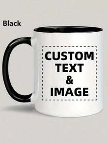 Customized Photo Mug For Grandma, Personalized Photo Coffee Cup With Text, Custom Name Mug For Friends Or Family, Personalized Gift For Home And Office Decor, Birthday Gift - Multicolor - View 9