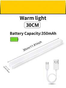 1pc LED Motion Sensor Light, Cabinet Wardrobe Light, Wireless LED Night Light, Staircase Backlighting, Rechargeable, Suitable For Room, Kitchen, Kitchen Accessories, Closet, Staircase, Hallway And Cabinet, Kitchen Decor, Bedroom Decor, Bedroom, Lamp, Light, Room Decor, Sensor Light, Kitchen Light, Battery Wall Light, Ceiling Light, Battery Light, Christmas, Halloween, LED Light, Wall Light, Bedroom Light - Smart Induction Cabinet Light - View 20