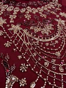 UNITHORSE 女士立领长袖装饰修身针织长裙