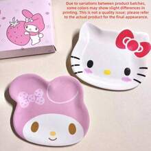 1pc Sanrio Hello Kitty Porcelain Serving Tray, Oval Polished White Plate With Red Bow Decor, Multifunctional Jewelry Holder Dish, Ideal For Holidays And Gifts, Especially Christmas And Thanksgiving, Made Of Shatterproof Material, Also Can Be Used As A Coffee Or Afternoon Tea Tray - Multicolor - View 15