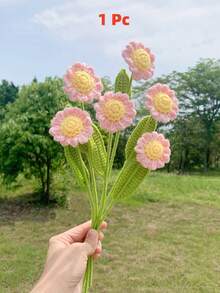 1/5/10/15/30 件装钩编雏菊，人造植物，房间装饰，秋季装饰，仿真花，植物，花园，桌面装饰 - 小雛菊 - 查看 13