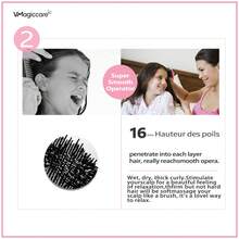 VMAGIC care 顺发梳 - 轻松解开打结的头发 - 男女皆宜的最佳梳子/发刷 - 干湿发均适用（粉色）