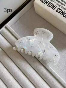 1pc/3pcs Set Versatile Acetate Elegant Retro Leopard Print Rhinestone Hair Claw Clips, Sophisticated Style For Thin Hair, Suitable For Daily And Casual Occasions Winter Hair Accessories Winter Hair Clip - Multicolor - View 13