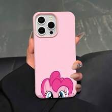 Funda para teléfono con personaje de Pink Pony compatible con  17,  16 Pro Max,  15 Pro Max,  13 y  12. Diseño lindo para niños, resistente al agua, a los golpes y a los arañazos, un regalo perfecto para familiares, amigos y ocasiones especiales. - Rosa - Ver 2