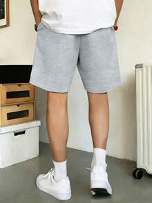 2pcs Tween Boys Summer Outdoor Sports Casual Loose Straight Shorts, Fashion Versatile Comfortable - Multicolor - View 2