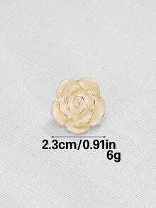 3pcs/Pack Multi-Size Luxury Rose Metal Buttons, Handmade Decorative Buttons For Sweater, Coat, Jacket, Shirt, Suit, Scarf, Jewelry DIY Accessories - A - View 15
