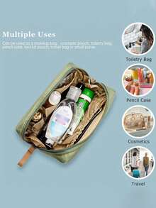 1个便携式药袋，小巧药盒兼急救包，主题化妆包，印有“我的药袋”和药丸图案，方便旅行，适合日常/户外/旅行用药，是注重健康和经常旅行人士的必备品，可爱卡通药袋，多功能布艺药袋，便携式医疗急救包，药盒，药瓶，医院包，药品整理袋，药品收纳袋，邮轮必备，度假必备，旅行用品 - 彩色 - 查看 6