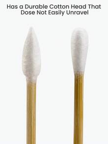 100/200支装 6英寸双头棉签，键盘清洁棉签，坚固竹签杆，柔软吸水棉，适用于清洁狗耳朵、相机镜头、化妆品和生产用品。 - C - 查看 5