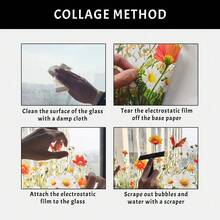 1/5pcs Geometric Fan-Shaped Pattern Privacy Window Film, Reusable PVC Double-Sided Visible Electrostatic Glass Sticker, Suitable For Bathroom, Bedroom, Office, And Kitchen Decoration. - Static Glass Sticker - View 9