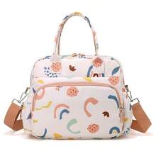 Printed Mommy Bag, Crossbody Diaper Bag For Travel With Kids, Large Capacity, Fashion Maternity Bag - Multicolor - View 11