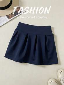 European & American Style Women's Fashion Polo Collar Elastic Fitted Sexy Camisole Top & Casual Elegant Sports Mini Skirt Set (Includes Underpants) Summer - Royal Blue - View 6