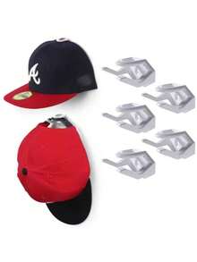 10pcs Adhesive Hat Hooks For Wall, Minimalist Hat Rack Design, No Drilling, Strong Hold Hat Hangers