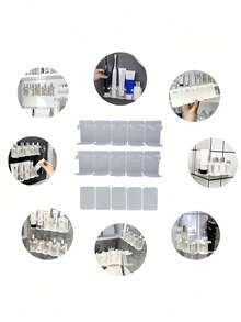 Wall Mounted Cosmetics Storage Rack For Bathroom Organization - No-Drill Installation Hanging Shelf For Kitchen & Bathroom Organization Spice Jar Storage Shelf Room Home Bathroom Decor Bathroom Kitchen Dorm Room Essentials College - Multicolor - View 8