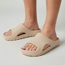 Unisex Cloud Slide Sandal - Comfortable, Soft, Lightweight, Non-Slip - Beige - View 2