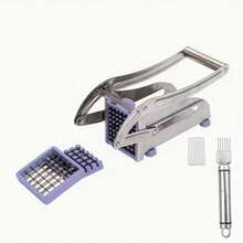 2pcs 1pc Stainless Steel Vegetable & Fruit Knife, French Fry Cutter, Potato Slicer, Vegetable Chopper, Onion Chopper, Food Chopper, Kitchen Tools For Cutting Potatoes, Carrots, Cucumbers - Multicolor - View 15