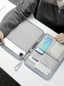 1 New Tablet Bag, Handbag, Tablet Ipad Liner, Laptop Bag, Laptop Protective Cover, Compatible With Waterproof And Scratch Resistant Cover, Laptop Waterproof Polyester Cover, Laptop Bag With Pocket, Compatible With Waterproof And Shockproof Laptop Cover. Durable Material, Wear-Resistant And Scratch Resistant - Multicolor - View 3