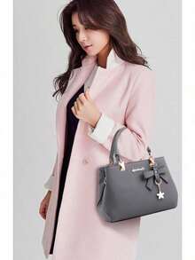 Halloween Drubeya Women's Handbag - Faux Leather Lined Shoulder Bag, Top-Handle Satchel Tote For Halloween Party & Daily Use Totes Bags For Women  Bolsos Bolsos Para Mujer Bolsos Para Mujer - 女士包灰色 - 查看 2