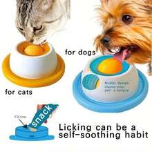1pc Pet Licking Plate, Wet Food Slow Feeder, Yogurt Licking Toy, Helps Clean Oral Cavity, Suitable For Cats & Dogs - One Size Fits All - View 5