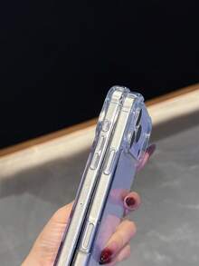 1pc Customized Phone Case, Compatible With Iphone 15/14 Plus/13 Pro/12 Pro Max/11, Can Be Customized With Letters, Names, Slogans Etc., Transparent Anti-Fall, Wear-Resistant, Anti-Fingerprint TPU Soft Full-Edge Case, Ideal Choice For Personal, Partner, Family, Friend, Bestie, Birthday, Anniversary Gift - Clear - View 9