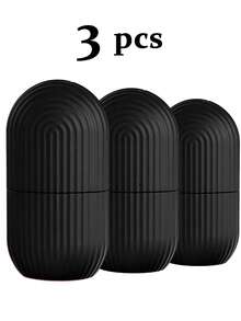 3/2/1件装硅胶冰敷按摩滚轮，硅胶面部按摩工具，西瓜冰敷滚轮，硅胶冰滚轮，面部按摩冰模，条纹面部冰滚轮，冰滚轮面部按摩器。适用于面部、眼部和颈部；冰敷护肤，居家面部护理配件。 - 彩色 - 查看 28