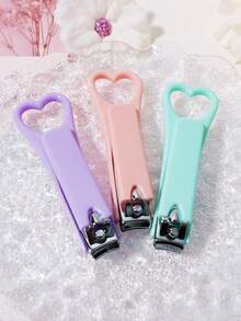 马卡龙色可爱指甲钳，迷你心形设计，多种颜色可选，便携式居家旅行护理，小型派对生日礼物，经济时尚的配件，指甲钳，美甲工具，修脚，专业指甲钳，美甲师必备，批发分销，价格实惠的指甲钳，节日礼物，情人节礼物 - 彩色 - 查看 6